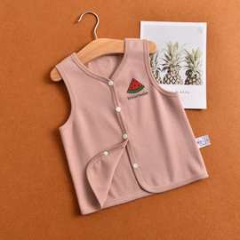 宝宝马甲春秋外穿薄款1婴儿背心男女童坎肩外穿单层春款5岁马夹