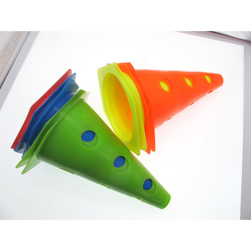 23cm hexagonal hole cone bucket football training equipment obstacle sign bucket marker