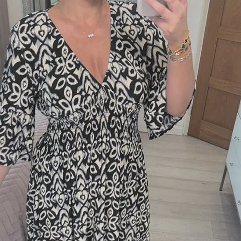 Robe à fleurs pour femmes, tenue de plage, vacances en bord de mer, ample, Joker_voghion.com