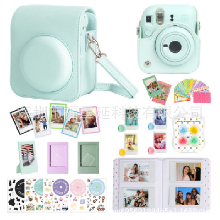 polarizer camera instax mini 12 accessories suit 9 in 1 camera bag filter selfie mirror photo album 7 in 1
