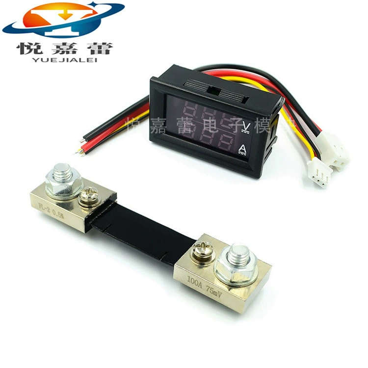 DC0-100V1A 10A 50A 100A LED DC двойной дисплей Цифровой вольтметр цифровой измеритель тока