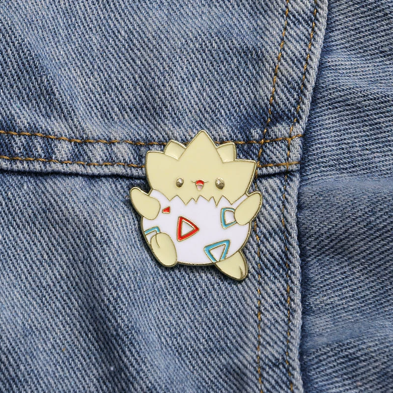 Pokbiber Bellast Pokémon Surrounding brooch pet small elves cute cartoon character thorn pins badge