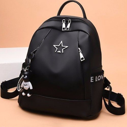 Summer women's backpack, casual backpack, women's bag, solid color nylon backpack, foreign trade trendy bag, cross-border wholesale bag