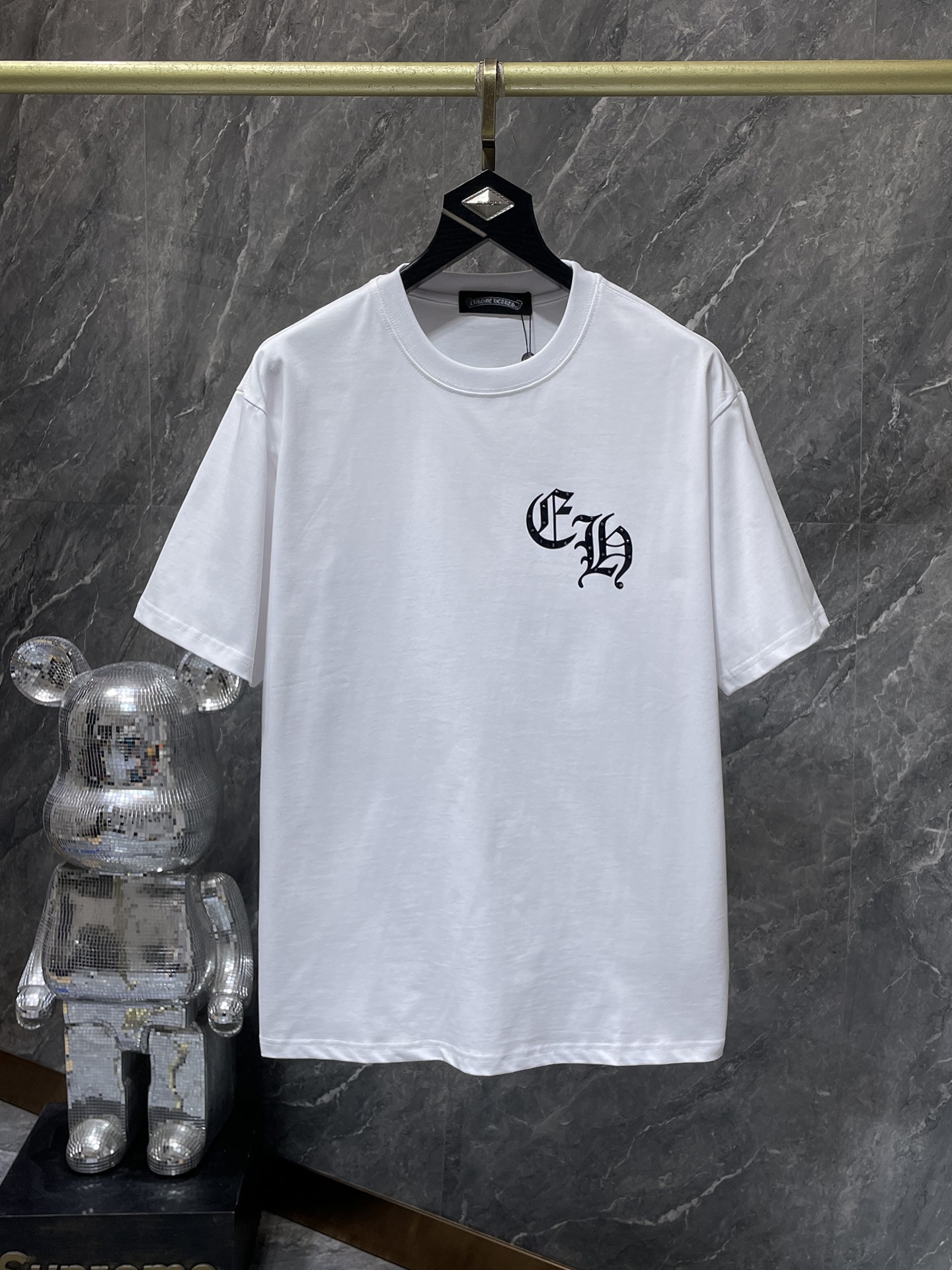 Chrome Heart 24 nuevo Crocodile de verano de moda europea y americana camiseta de manga corta para hombres y mujeres