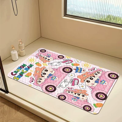 Avtomobil döşəmə paspasları — Mat for Home Use, Dirt-Resistant and - xiaoxin-pink-car-4070cm-suction-cup-floor-mat