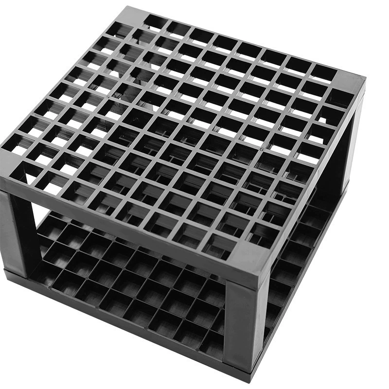 Square plastic universal gouache, watercolour, brush, removable storage system, 96 cells