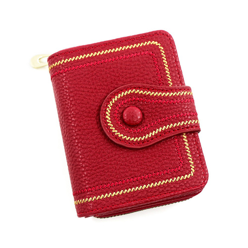 Fashion Wallet Women's Short Coin Purse  New Trendy Women's Organ Card Holder Embroidered Wallet Women's Wallet