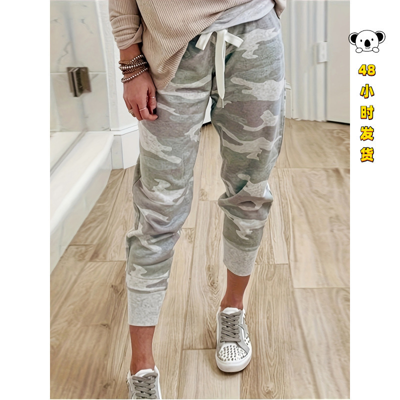 L 27235 Camouflage Jogger Pants camouflage jogger pants for women
