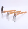 Wooden street agricultural double-sided tools set, 3 piece set