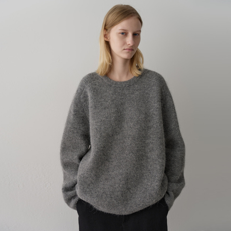 Spot Faca*E Patte*N Alpaca Wool Sweater Women's Autumn and Winter New High-End Loose Lazy Style Knitted Spot Faca*E Patte*N Alpaca Wool Sweater Women's Autumn and Winter New High-End Loose Lazy Style Knitted