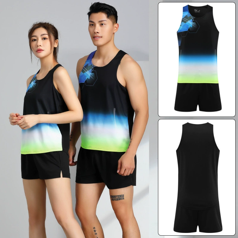 Спортивная одежда костюм Мужской летний марафонский спортивный жилет для пар Тренировочная одежда Одежда для соревнований Студенческая Спортивная экзаменационная одежда для спортивной атлетики