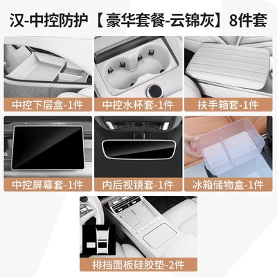 Chair back anti-kick pad, Suitable for 20-26 Models of - han-l-center-console-protection-deluxe-package-cloud-brocade-grey-8-piece-set