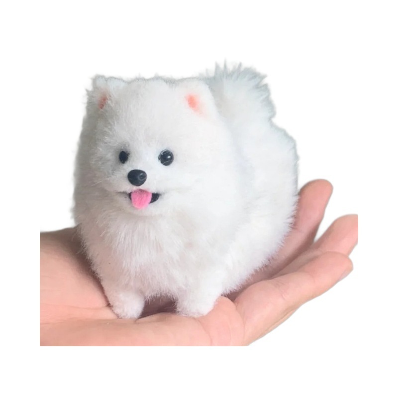 ウサギの毛ねじりスティック子犬手作り DIY 完全な材料パッケージ暗号化された太い毛根人形完成したおもちゃ子供のため|undefined