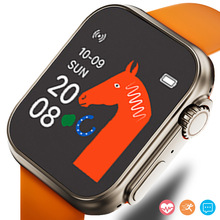 跨境智能提醒心率血压运动手表全触屏多功能天气手环一件代发批发