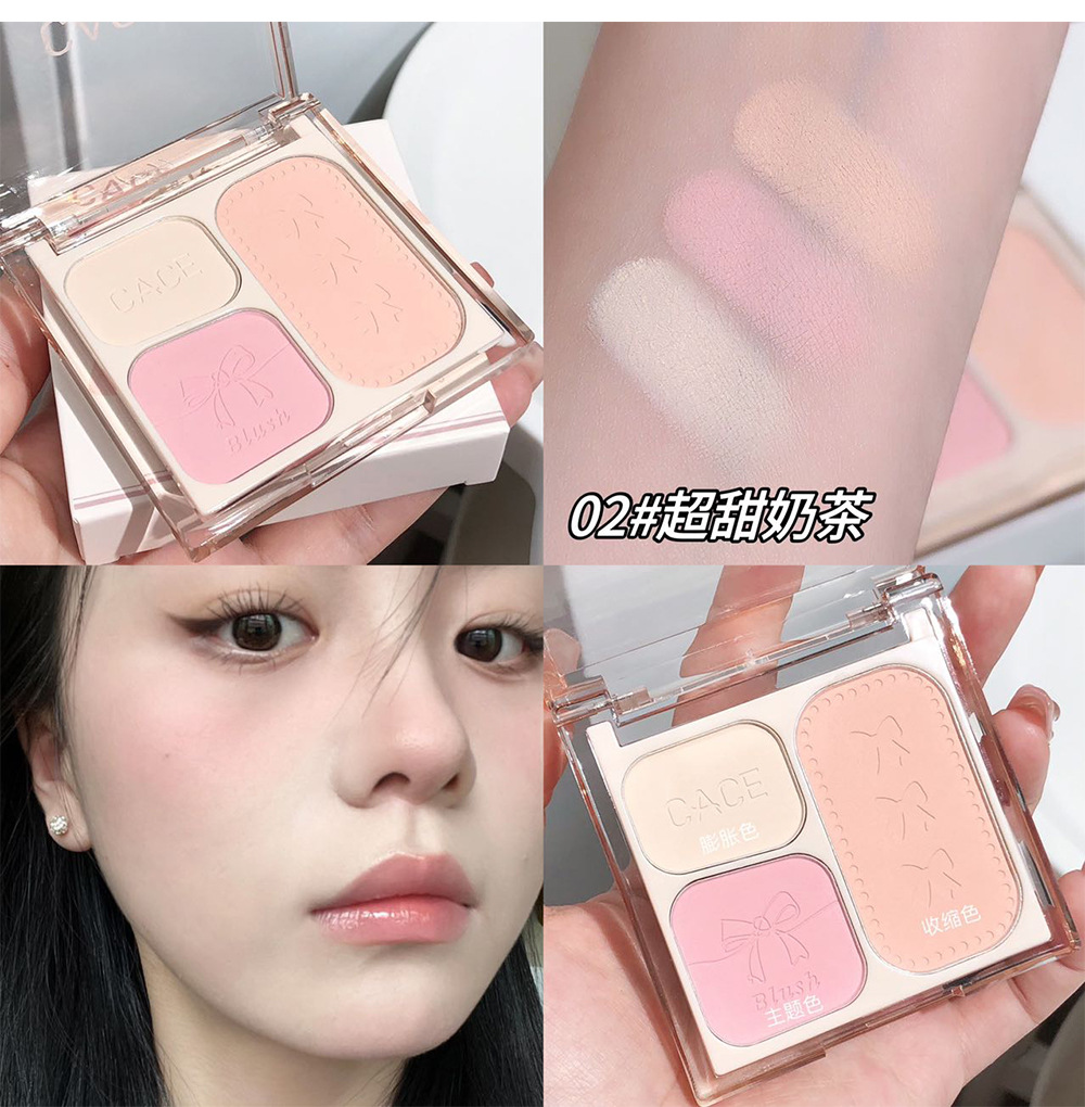 CACE's new "The Wizard of Oz" comprehensive blush palette, a set of three-color blush, natural and daily cross-border affordable wholesale undefined
