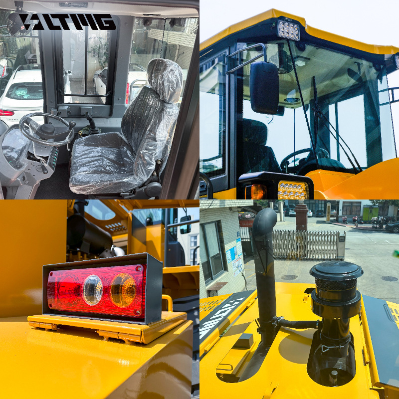 Cargador de horquilla de piedra 18 toneladas de equipos de manejo de materiales de construcción pesados horquilla cargador de ruedas frontal