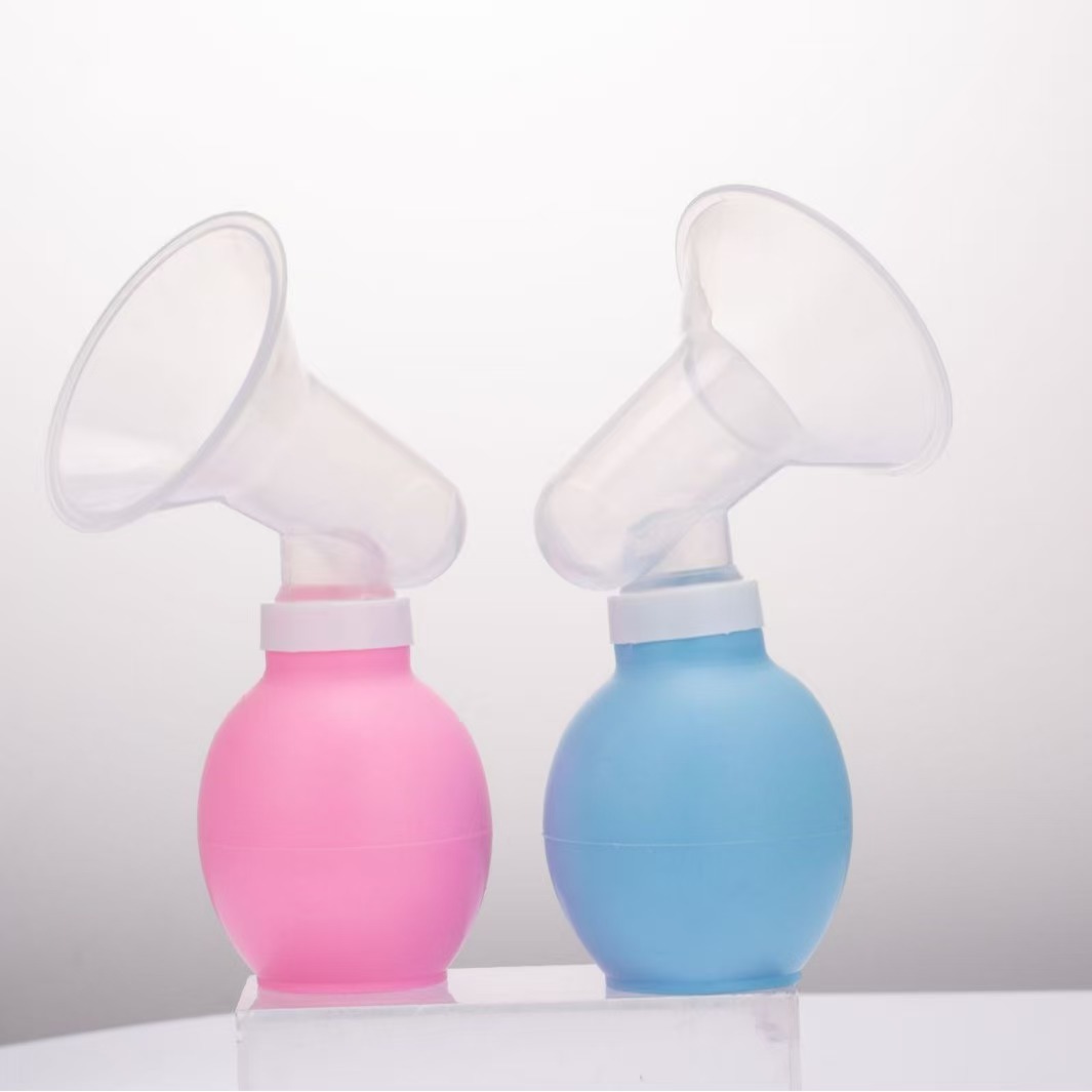 babycare产品 强力吸奶器批发弯头简易大吸力 弯形手动挤奶器套装
