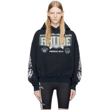 Rhude美式复古字母logo印花ins高街潮牌重磅纯棉男女毛圈连帽卫衣