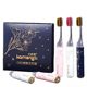 New Bronzing Starry Sky Flower Card Mengsi High-end Light Luxury Convenient Lipstick Toothbrush Soft Hair Business Travel Gift Box
