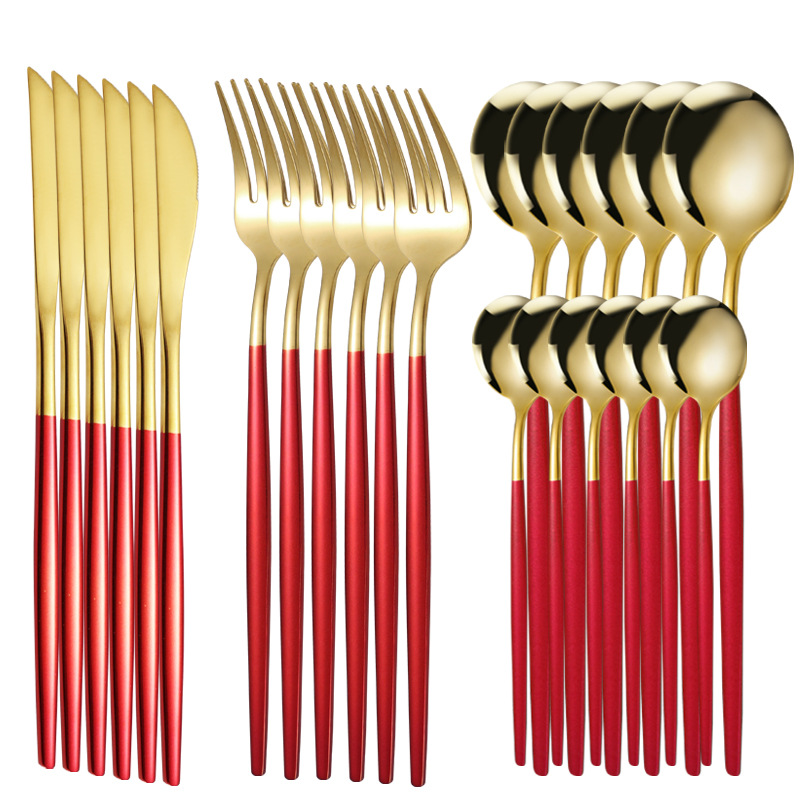 Portugal juego de 24 piezas en caja de color-oro rojo