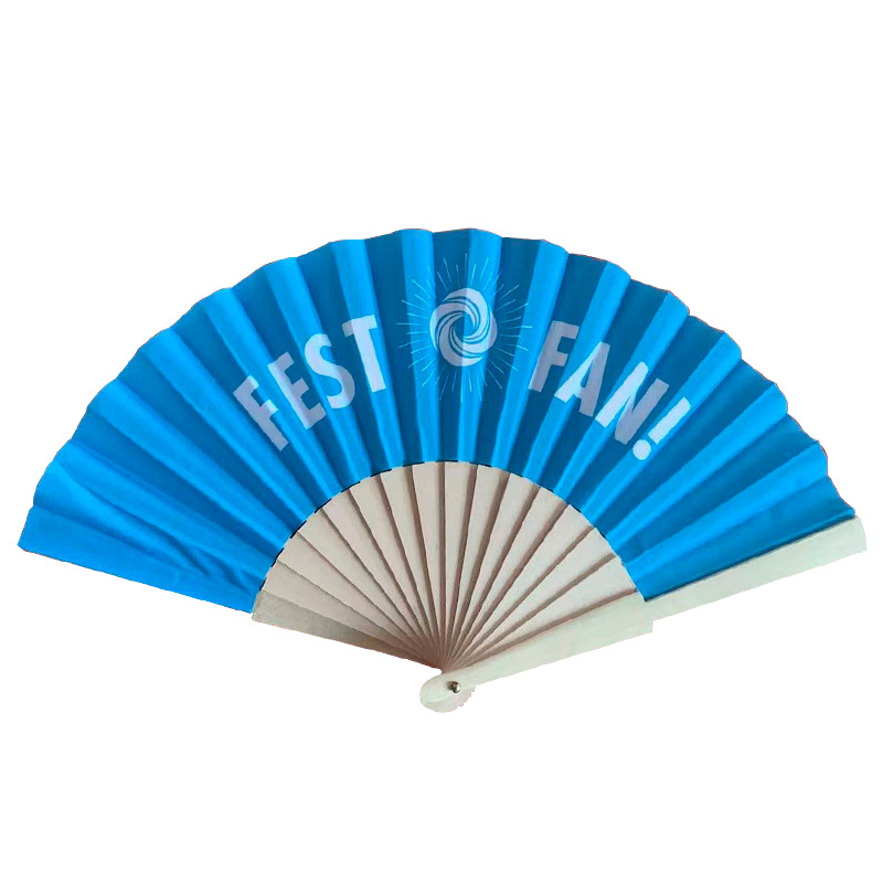 Fan publicitario, fábrica de madera, ventilador plegable, ventilador de madera español, ventilador plegable de regalo