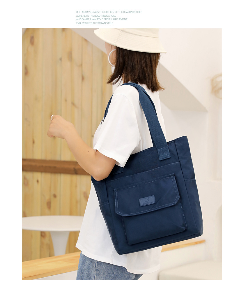 Custom-made tote bags for women, large-capacity fashionable and trendy handbags, printed LOGO nylon water-resistant single-shoulder bags undefined
