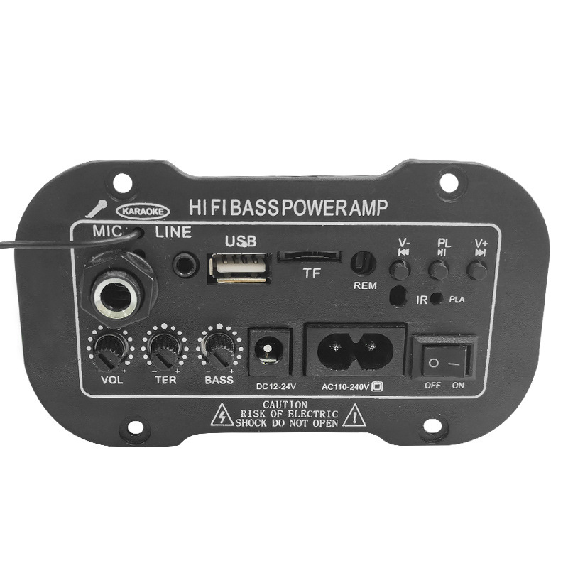Transfronterizo dedicado de 5 pulgadas de tres propósitos micrófono MIC incorporado Bluetooth micrófono Bluetooth amplificador digital tablero de alta fidelidad