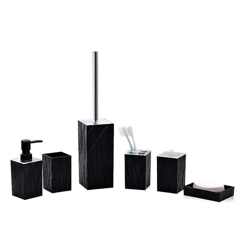 Kit de baño de estilo europeo taza de cepillo de dientes taza de enjuague de baño combinación de enjuague de baño conjunto de artículos de baño de cuatro, cinco y seis piezas