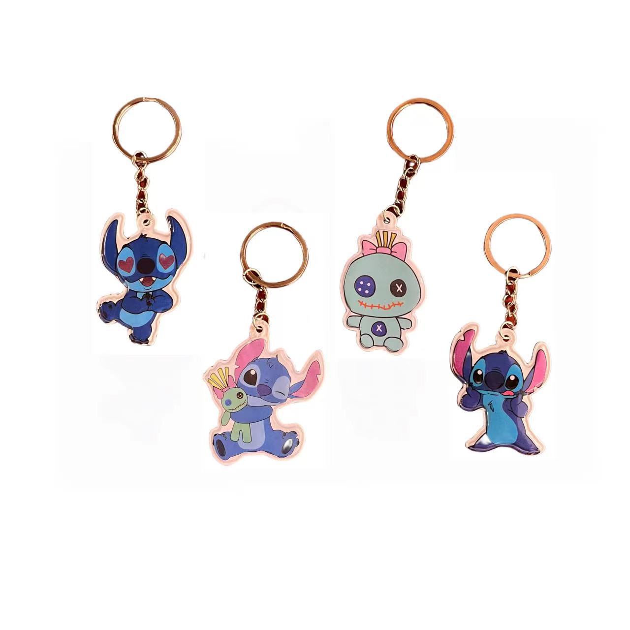 Stitch Colgante de dibujos animados llavero creativo a juego bolso lindo colgante