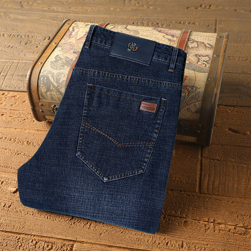 Men's Thick Fall/Winter Straight Leg Loose Business Casual Mid-Century Cotton Lounge Pants for Men with Fleece Lined Long Pants