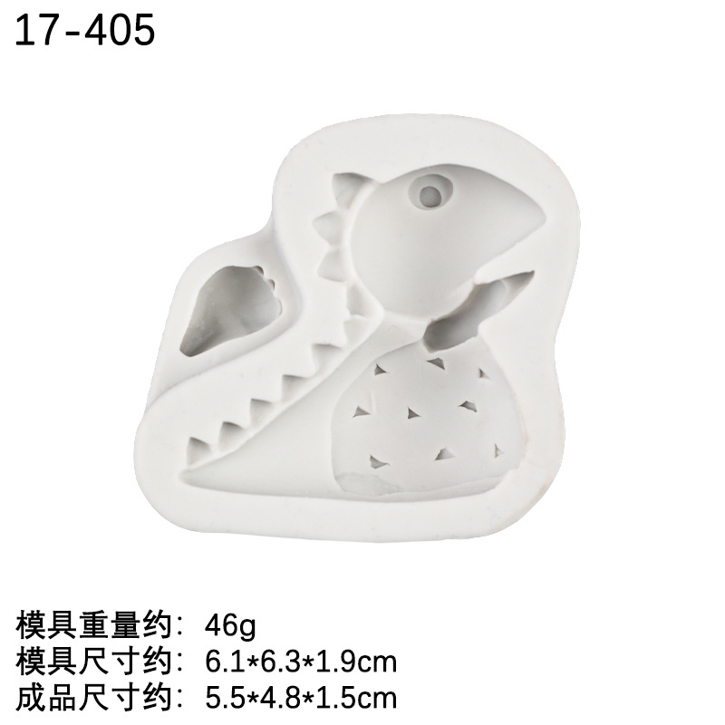 Dinosaurio forma fondant pastel decoración silicona molde DIY dinosaurio animal chocolate hornear epoxi arcilla molde