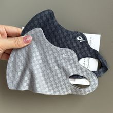 夏季薄款男士冰丝防晒口罩透气立体华夫格大弹力面罩女户外骑行