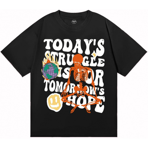 Bealin Mens Graphic Tees Oversized Creative Graffiti Short S