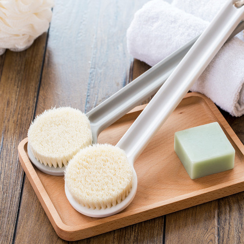 Bath brush, bath brush, back brush, long handle bath towel, bath ball, adult soft hair back artifact wholesale