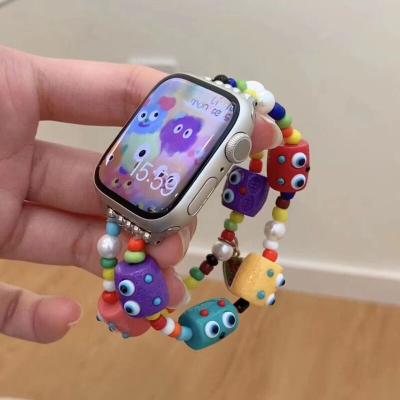 Little Monster Color Watch Band for Apple Dopamine Handstring Creative Bracelet