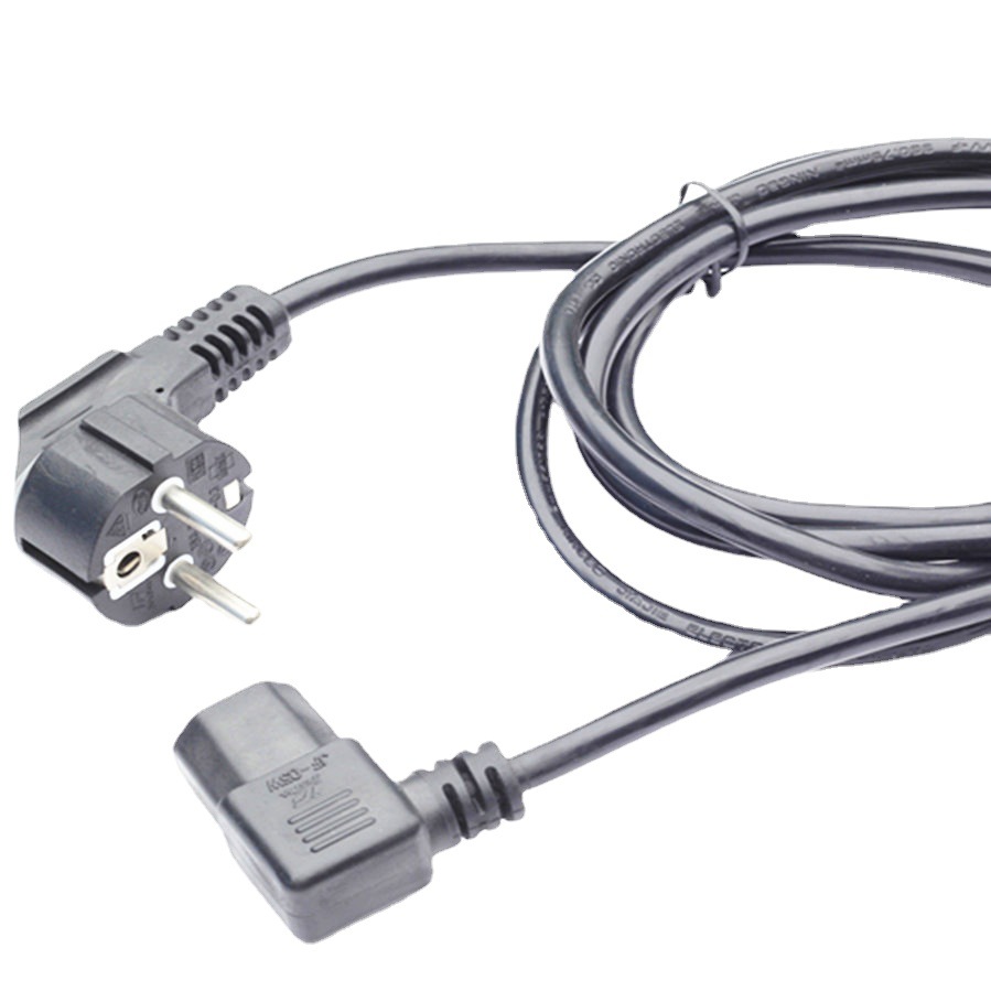 永睿自有品牌YX03品字尾电源线 德国欧式插头 铜芯 欧标三芯插头