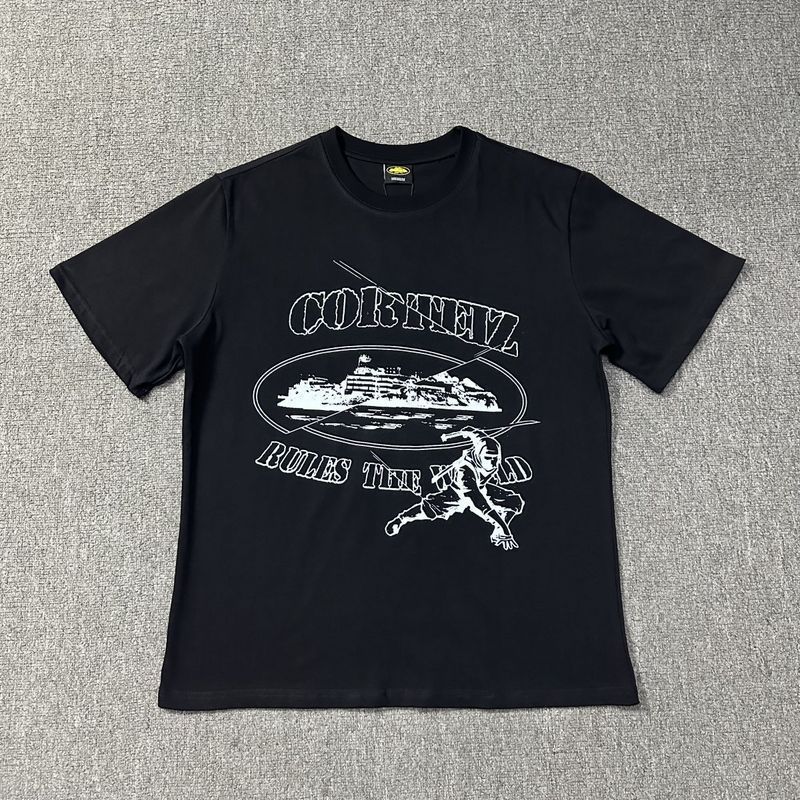 240g corteiz マンハッタン島シリーズ Tシャツ 半袖 レターロゴプリント 男女兼用 ダブルヤーン ファッション 半袖 トレンド|undefined