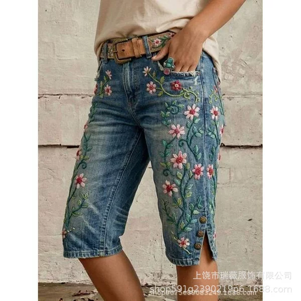 2026 Cross-Border Independent Site Summer New Printed Women's Fashion Casual Shorts Hot Sale