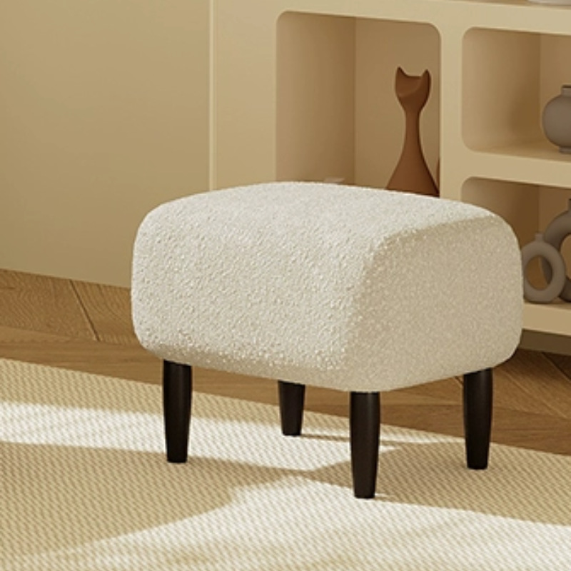 Madera sólida Red Sofá individual Crema viento balcón suelo sillón sala de estar-Wanti-Feng Lazy back taburete silla única