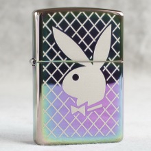 ZIPPO之宝防风煤油打火机2022款幻彩斜纹方格花花公子49344
