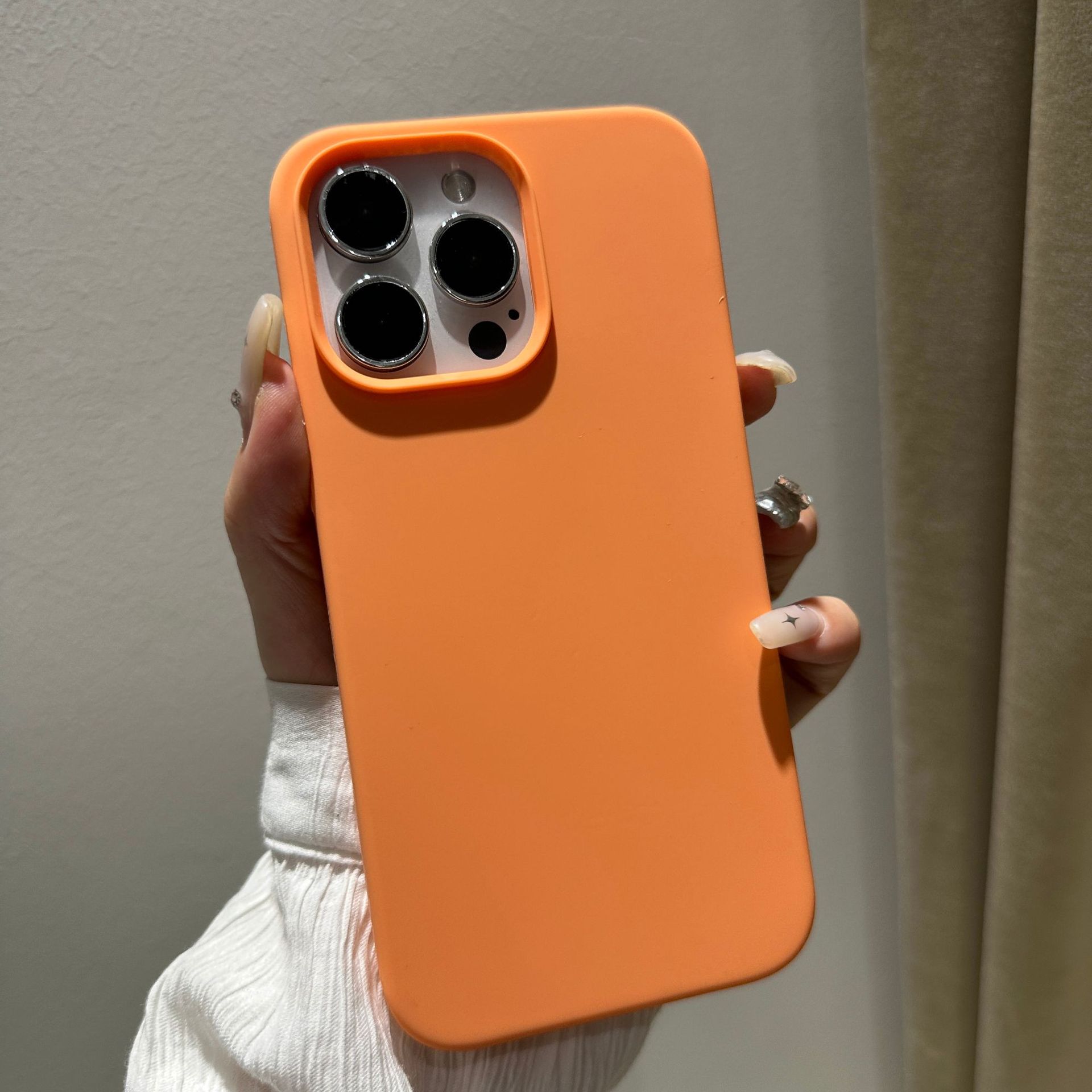 Adecuado para iphone12 funda de silicona líquida Apple 11pro piel sensación esmerilado 12max con LOGO pelusa teléfono caso