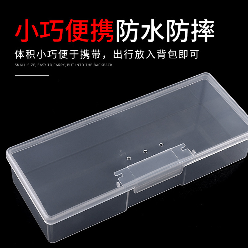 Cross-border nail art tool storage box, plastic case, multi-functional transparent storage box, nail decoration box