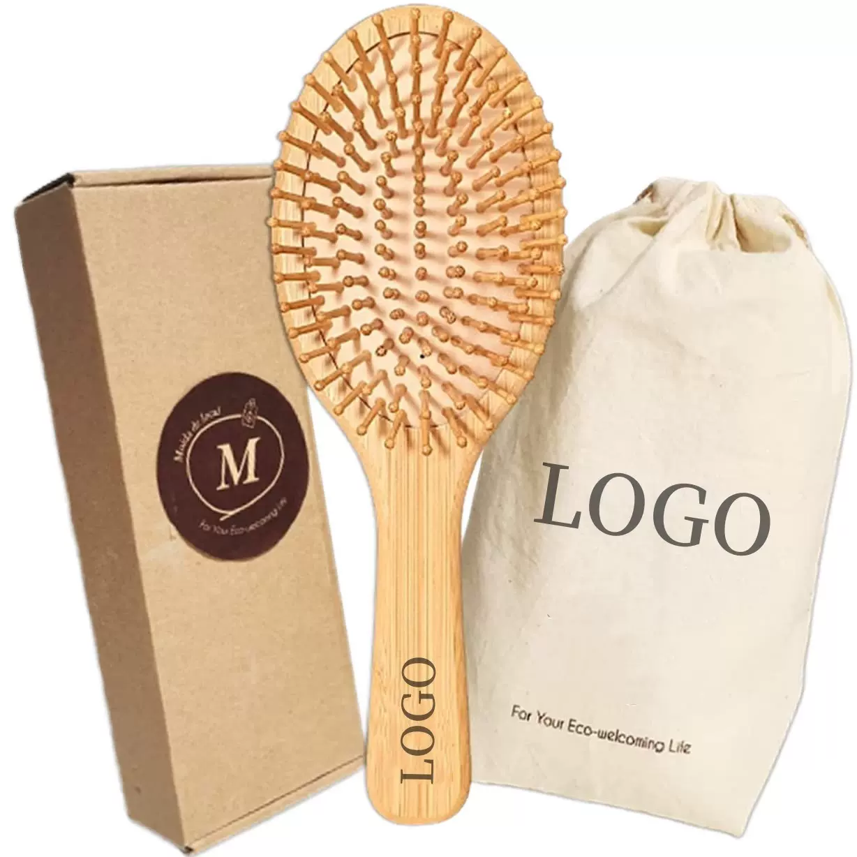 按摩梳家用木梳子女士专用气囊梳蓬松按摩头皮经络木梳楠竹气垫梳