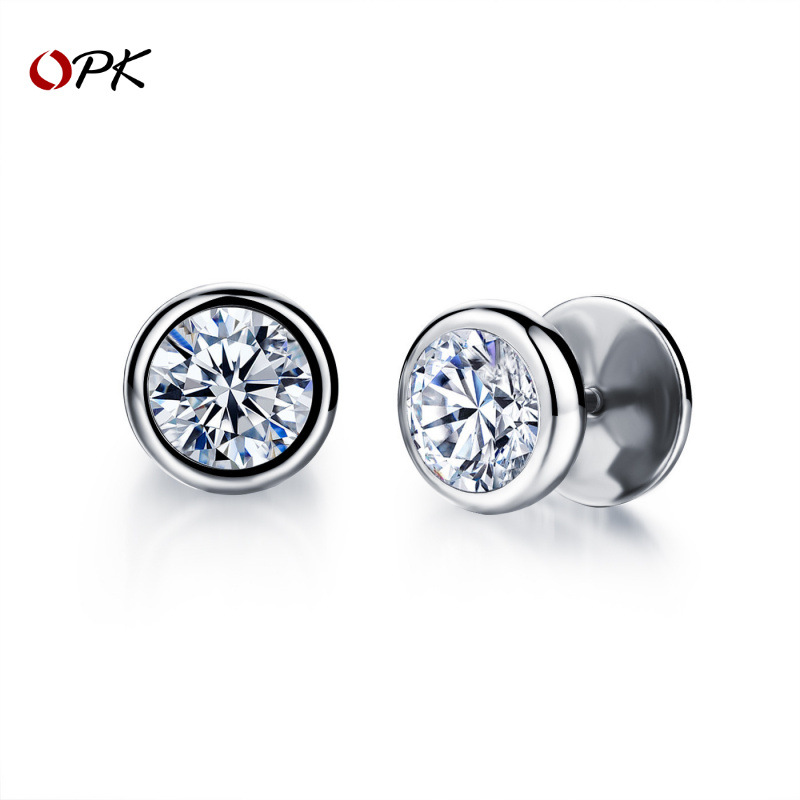 Fashionable trend universal earrings stainless steel