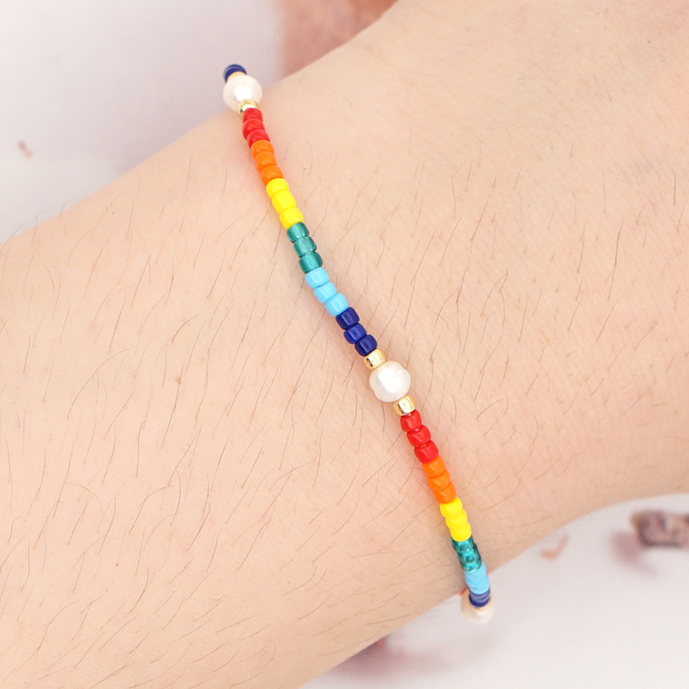 bohemian style Miyuki beads light luxury natural freshwater pearl small braceletpicture1