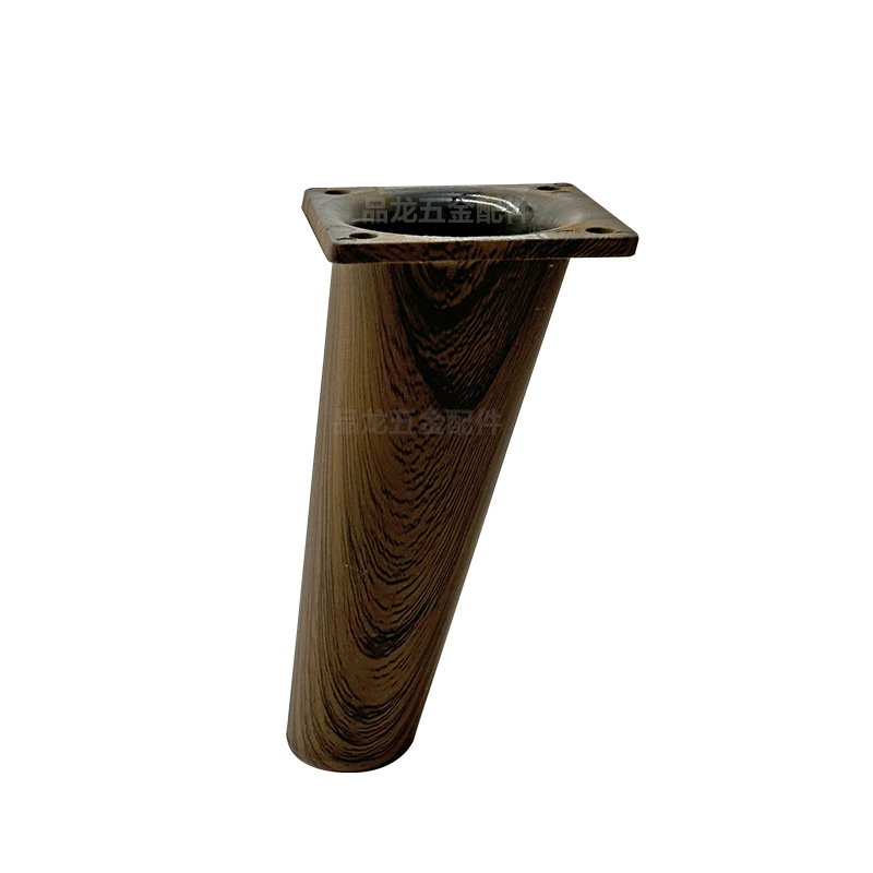 Estampado de madera de plástico pie de gabinete pie de sofá pie de madera de nuez negro roble blanco muebles pie de gabinete de televisión soporte pierna de gabinete pierna de mesa