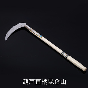 Factory wholesale supply wooden handle sickle agricultural sickle wooden straight handle agricultural sickle outdoor knife wooden straight handle sickle