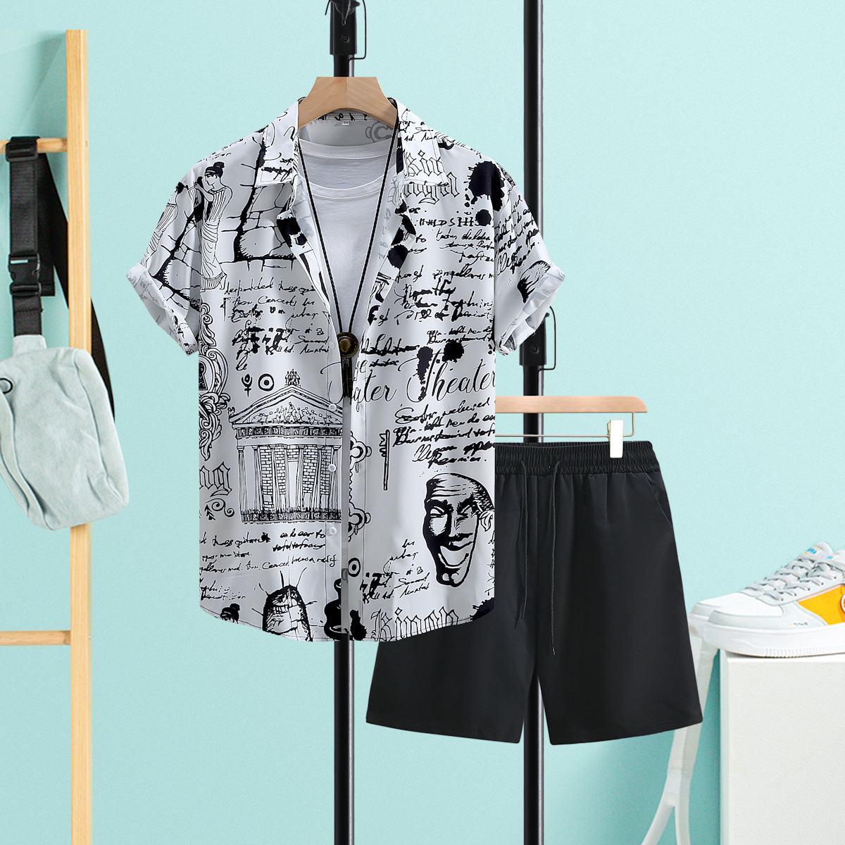 ZSY057 검은 낙서 세트