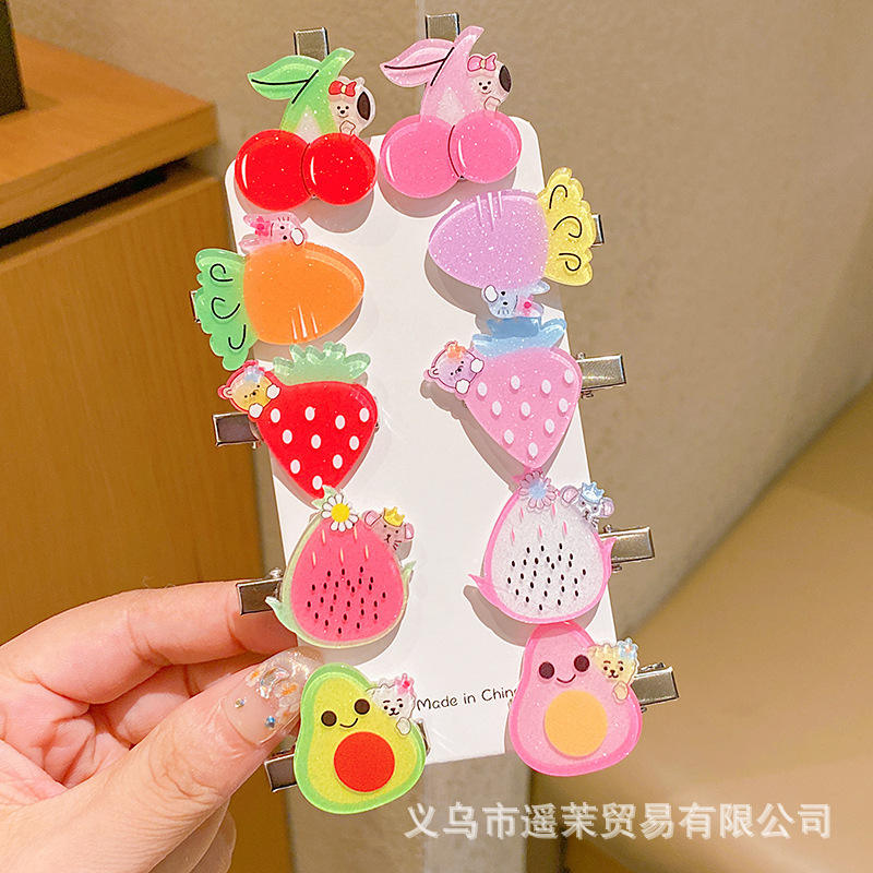 多巴胺儿童发夹女前额刘海夹鸭嘴夹头饰发卡碎发侧边卡子发饰夹子|undefined