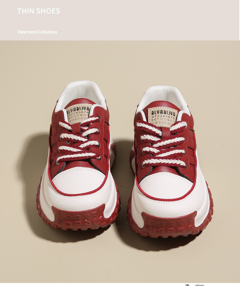 Women's Platform Running Sneakers Korean Style Height Increasing_voghion.com
